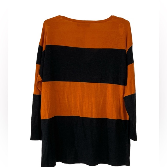 Bloomchic NWT Women’s‎ lightweight sweater, size 12. Black & pumpkin. - Picture 3 of 7